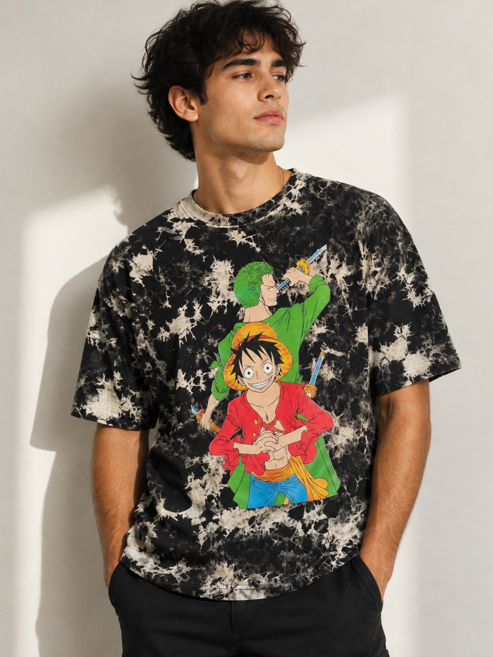 Vintage Kaitong Chay One Piece Anime graphic t-shirt